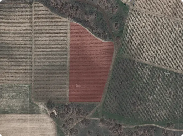 Участок земли на карте